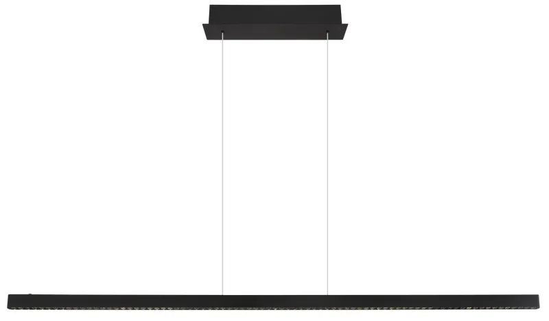 Dentsy 150cm Schwarz hängelampe Von Globo Lighting - Med den smidiga touchknappen f&ouml;r av/p&aring; och den stegl&ouml;sa touchdimmern kan du enkelt justera ljusstyrkan efter &ouml;nskem&aring;l.