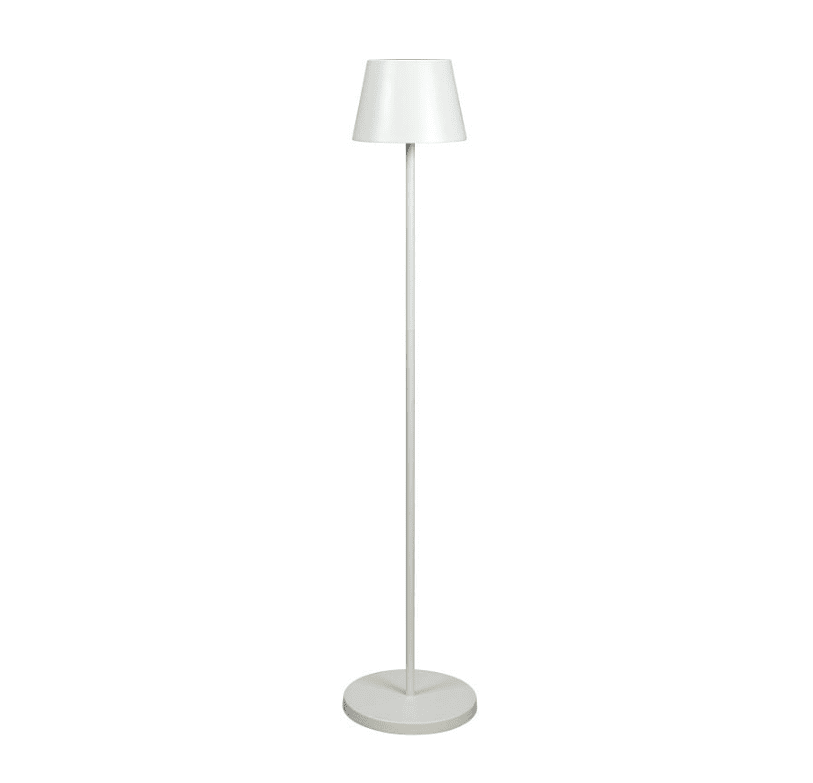 Pomezia 124cm Weiß tragbare Von Konstsmide - Die Höhe ist zwischen 53 und 124 cm verstellbar, sodass Sie sie auch als hohe Tischlampe verwenden können.