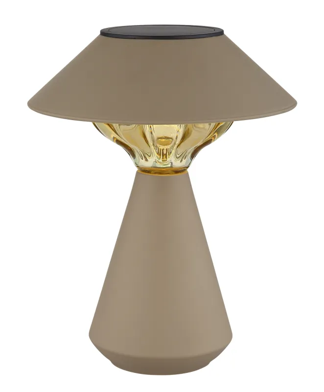 Cup LED Sand solarleuchte Von Globo Lighting - Den diskreta designen sm&auml;lter in i alla milj&ouml;er och med IP44-klassning &auml;r den t&aring;lig mot v&auml;der och vind.