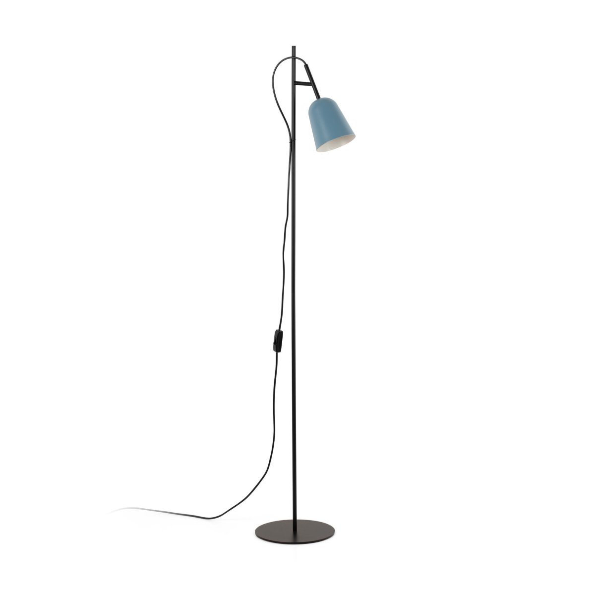 Studio Blau stehlampe Von Faro Barcelona - Studio ist eine stilvolle Stehleuchte von Nahtrang, inspiriert vom klassischen Design der 1950er Jahre &ndash; zeitlos und doch modern.