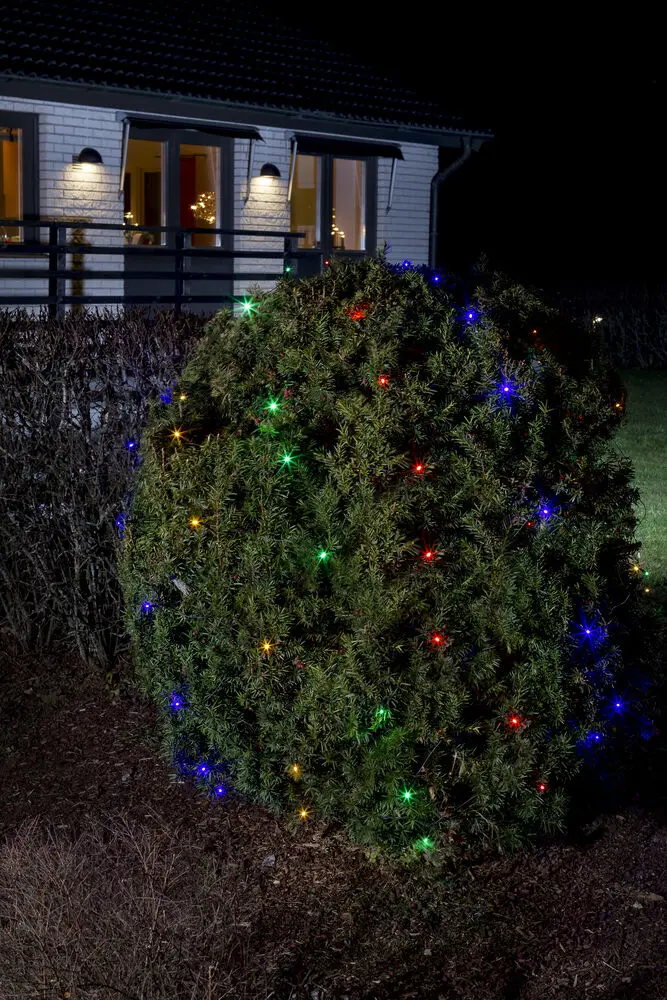Lichternetz multi-colour 1,5m Mehrfarbig Von Konstsmide - Die Stromversorgung erfolgt &uuml;ber 24 V und die Schutzart IP44 erm&ouml;glicht eine sichere Verwendung im Au&szlig;enbereich.