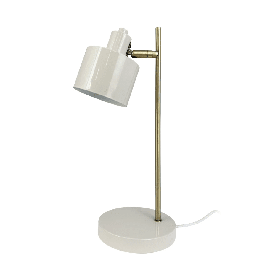 Ocean 43cm Beige schreibtischlampe Von Dyberg Larsen - Die Ocean-Tischlampe von Dyberg Larsen ist eine von den 50er Jahren inspirierte Lampe mit einem charmanten Retro-Design und einem modernen Touch.