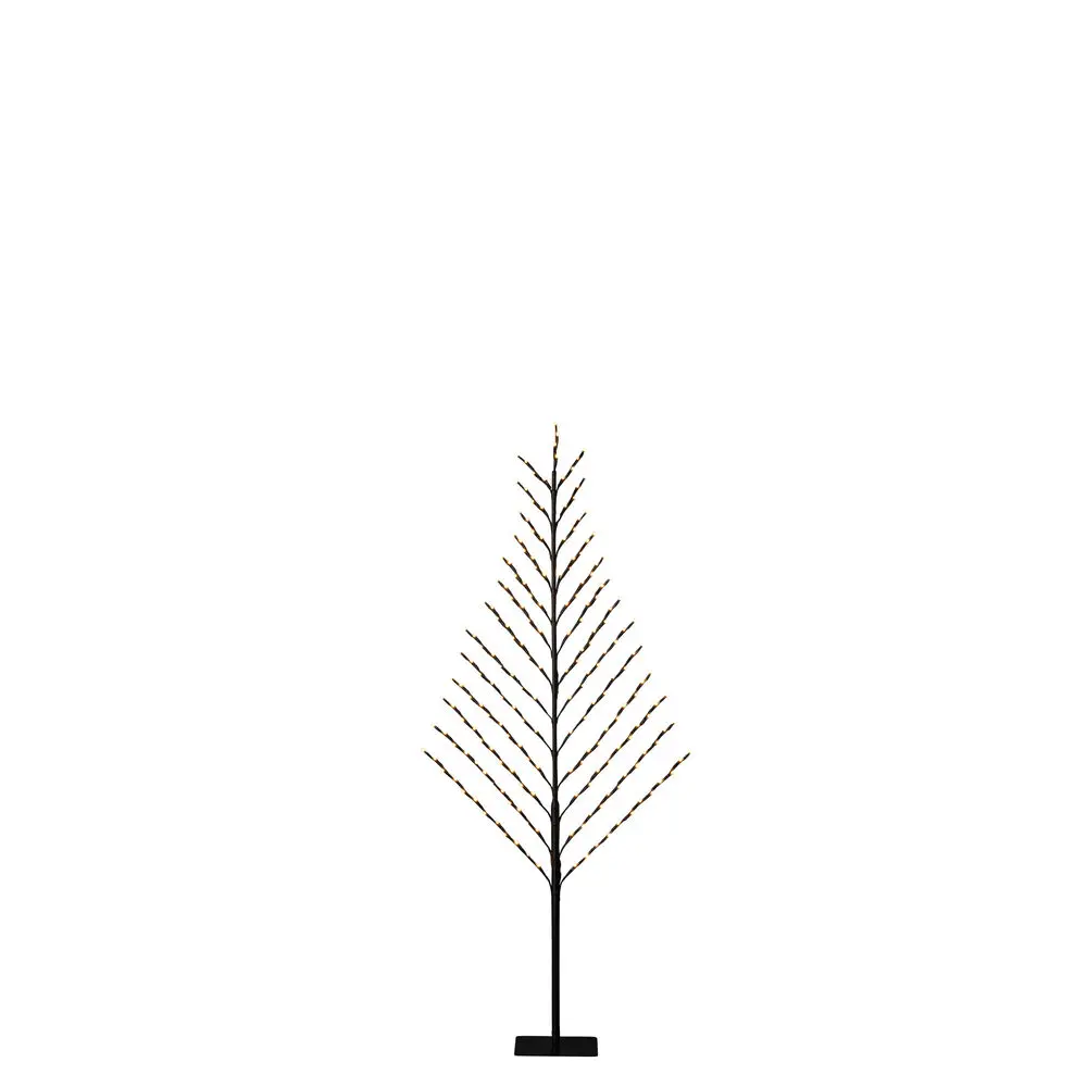 2D Schwarzes Holz 150cm Schwarz Von Konstsmide - Modern und stilvoll &ndash; Dieser 2D-Draht aus schwarzem Metall verbindet Minimalismus mit Winterzauber.