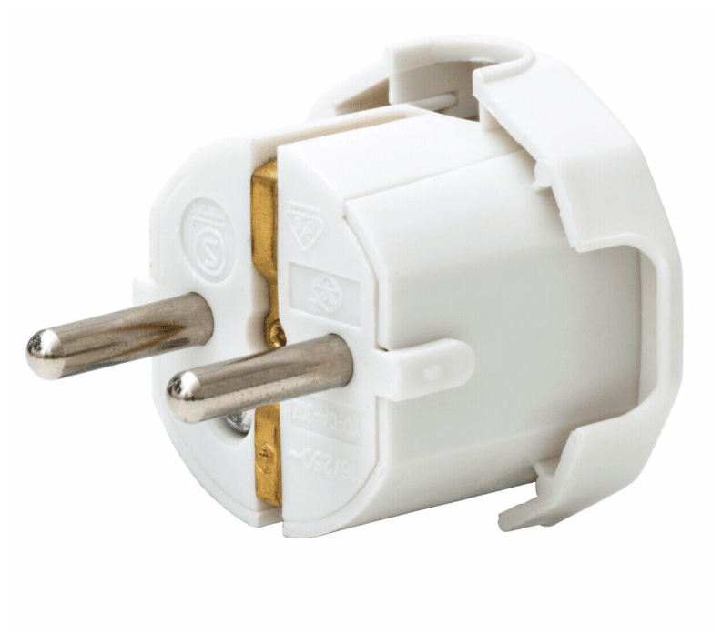 Stecker Mit Seitlichem Kabeleingang Von Airam - &Ouml;ffnbare Anschlussdose f&uuml;r den Innenbereich.