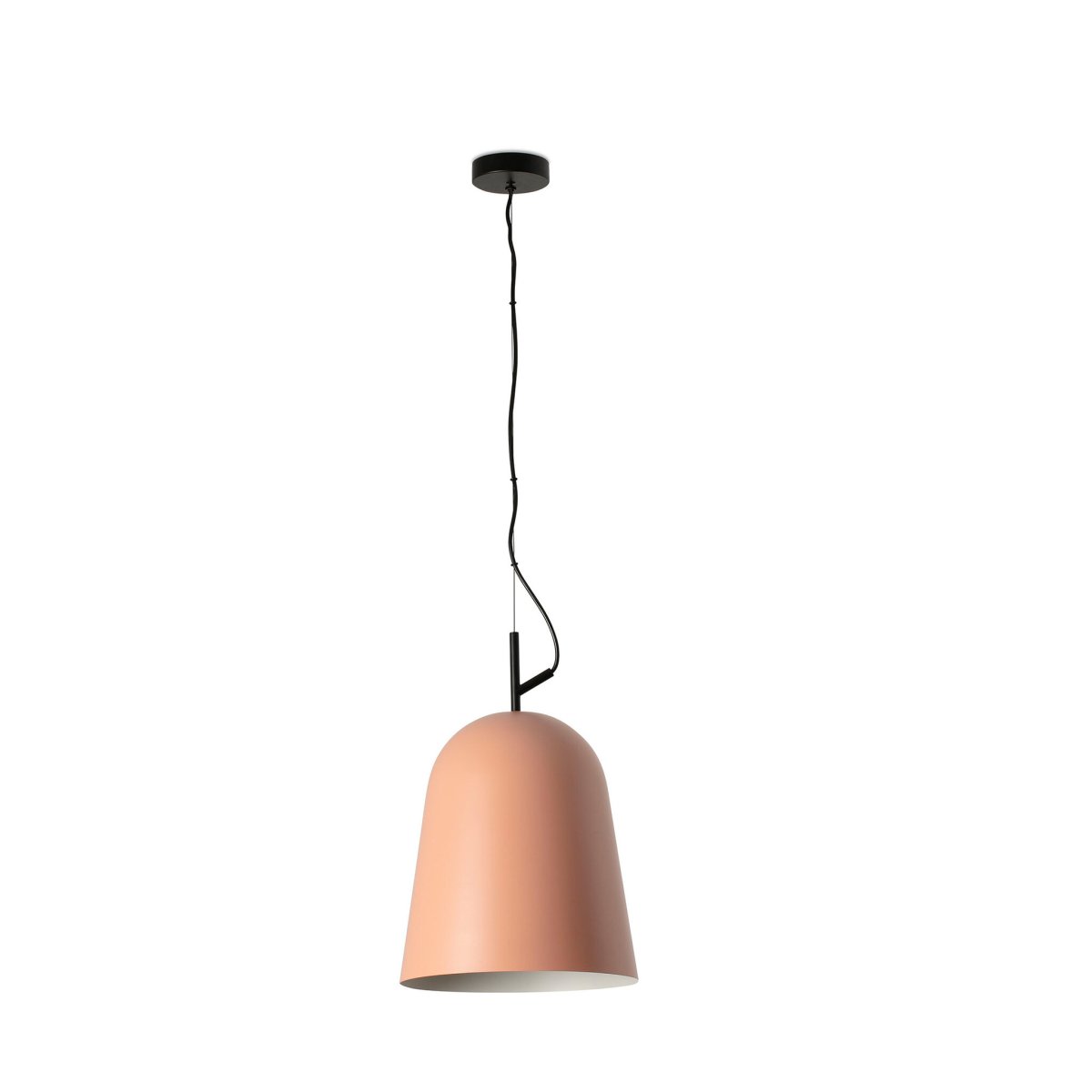 Studio Ø30 Rosa hängelampe Von Faro Barcelona - Studio ist eine elegante Pendelleuchte in Pink, entworfen von Nahtrang, inspiriert von den klassischen Linien der 1950er Jahre &ndash; zeitlose &Auml;sthetik im modernen Vintage-Look.
