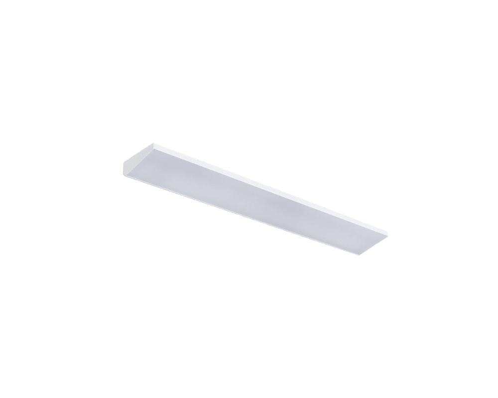 Acis Dim 40cm Weiß Von Westal - Es verfügt über zwei Kabeleingänge in der Mitte der Rückseite und einen Wippschalter, der bei Bedarf verschoben werden kann.