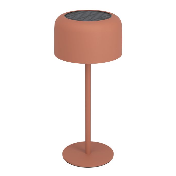 Roccanova 30cm ROT solarleuchte Von Eglo - Roccanova ist eine stilvolle, solarbetriebene Tischlampe, die Form und Funktion für den Innen- und Außenbereich vereint.