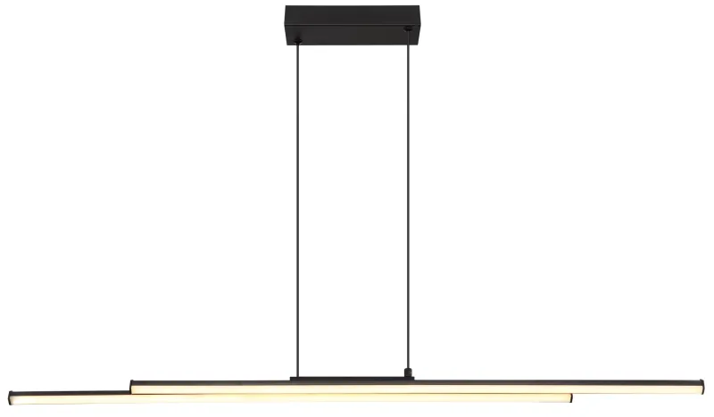 Kirina 110cm Schwarz hängelampe Von Globo Lighting - Den stilrena designen i kombination med h&ouml;gkvalitativa material g&ouml;r Kirina till det perfekta valet f&ouml;r dig som s&ouml;ker en b&aring;de estetisk och funktionell belysningsl&ouml;sning.