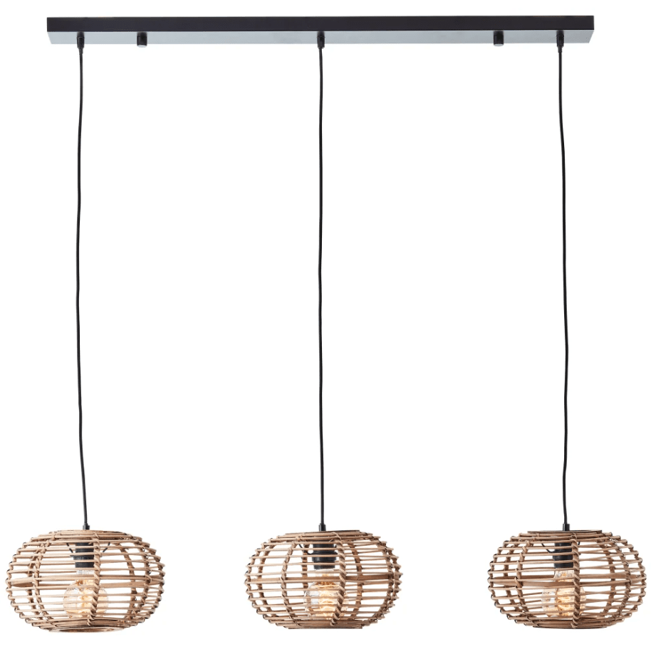 Woodball 110cm Natur hängelampe Von Brilliant - Woodball ist eine moderne Pendelleuchte im skandinavischen Design.