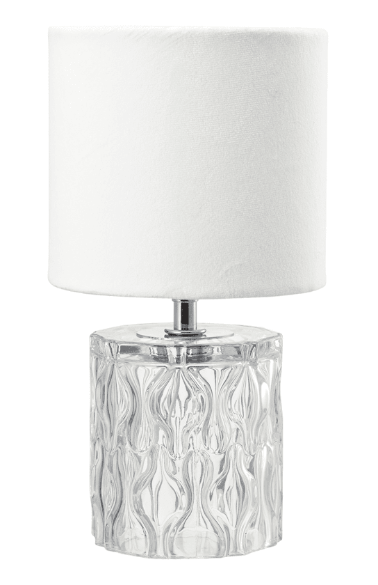 Zoombild von Elise 28cm Weiß tischlampe Von Pixie Design - Es ist mit einem klassischen weißen Textilschirm kombiniert und schafft so einen zeitlosen und anspruchsvollen Stil, der in die meisten Inneneinrichtungen passt.