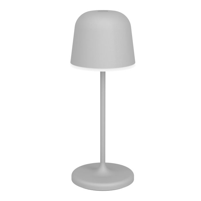 Mannera 20cm Grau tragbare Von Eglo - Das Aufladen erfolgt ganz einfach &uuml;ber das mitgelieferte USB-Kabel und l&auml;sst sich somit problemlos &uuml;berallhin mitnehmen &ndash; egal ob auf der Terrasse, im Garten oder beim Picknick.