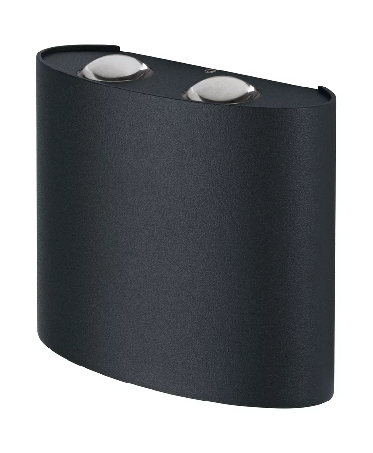 Deco II UpDown Dunkelgrau außenlampe Von Ledvance - Deco II UpDown&nbsp;&auml;r en stilren och modern v&auml;gglampa som skapar en effektfull ljusspridning b&aring;de upp&aring;t och ned&aring;t.