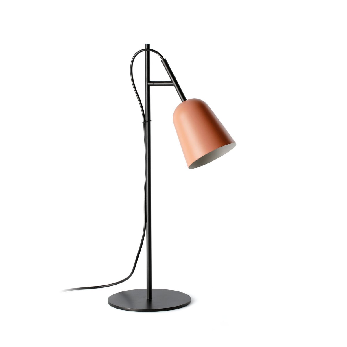 Studio 55cm Rosa schreibtischlampe Von Faro Barcelona - Charakteristisch f&uuml;r die Leuchte ist der dekorative Kabelclip in Form eines Astes &ndash; ein einzigartiges Detail, das ihr Charakter verleiht.