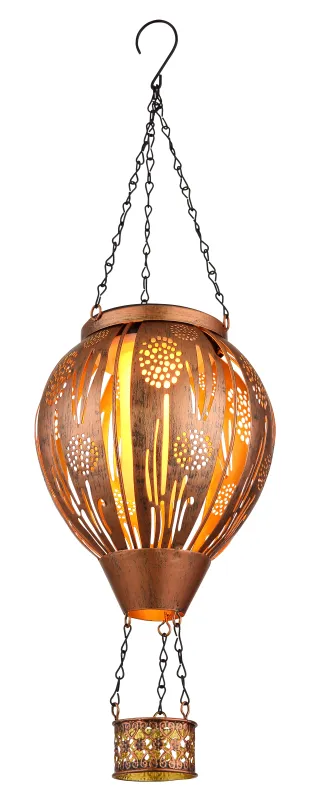 Balloon Kupfer solarleuchte Von Globo Lighting - En unik och st&auml;mningsfull detalj som ger utomhusmilj&ouml;n en lekfull och elegant touch!