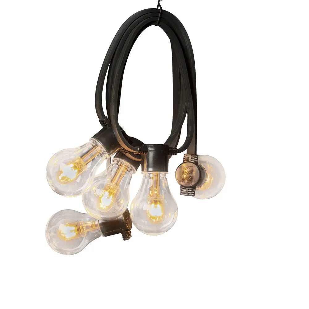 Lichterkette, Amber, 10m Schwarz Von Konstsmide - Mit Schutzart IP44 und robust genug f&uuml;r den Einsatz im Innen- und Au&szlig;enbereich.