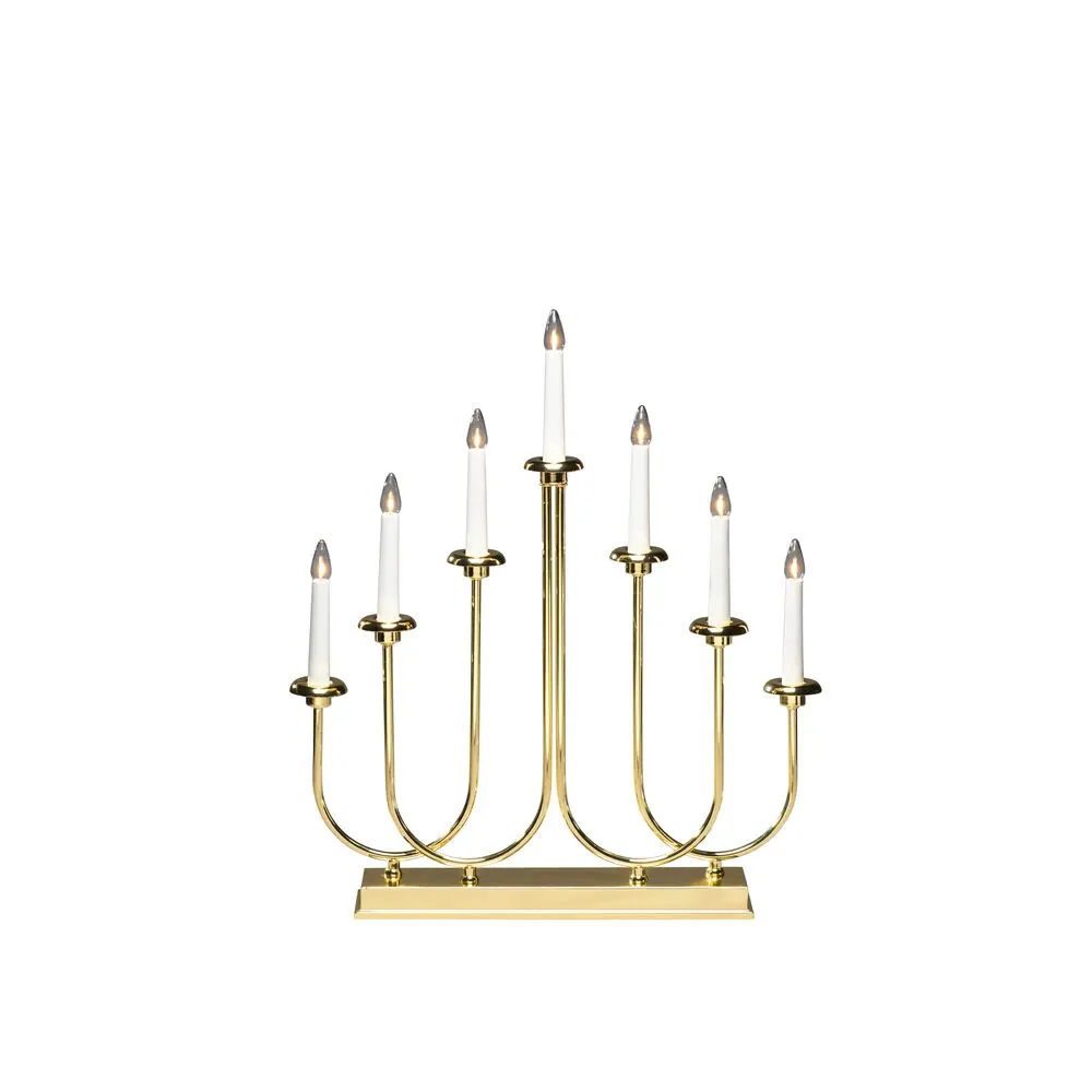 Candelabra 7 Lights Messing Von Konstsmide - Ein zeitloser Klassiker, der Tradition mit moderner Eleganz verbindet &ndash; perfekt, um W&auml;rme und Freude zu verbreiten!