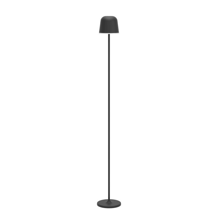 Mannera 140cm Schwarz tragbare Von Eglo - Mannera ist eine wiederaufladbare Stehleuchte in Schwarz und Weiß, die modernes Design mit praktischer Touch-Steuerung verbindet.