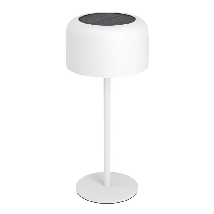 Roccanova 30cm Weiß solarleuchte Von Eglo - Roccanova ist eine stilvolle, solarbetriebene Tischlampe, die Form und Funktion für den Innen- und Außenbereich vereint.