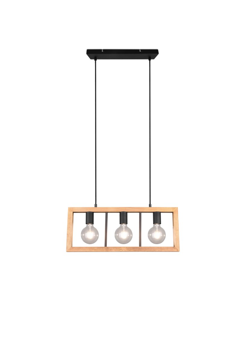 Agra 60cm Holz hängelampe Von Trio Lighting - 