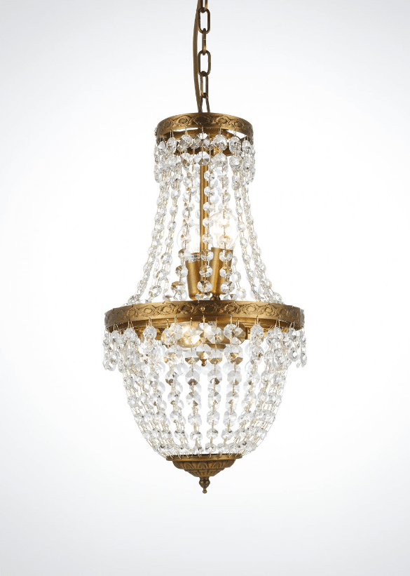 Morsamt Ø25 Gebürstetes Messing kristall Von Norrsken Design - Dieser Kronleuchter ist nicht nur eine Lichtquelle, sondern auch ein Kunstwerk, das jeden Raum in eine elegante Umgebung verwandelt.