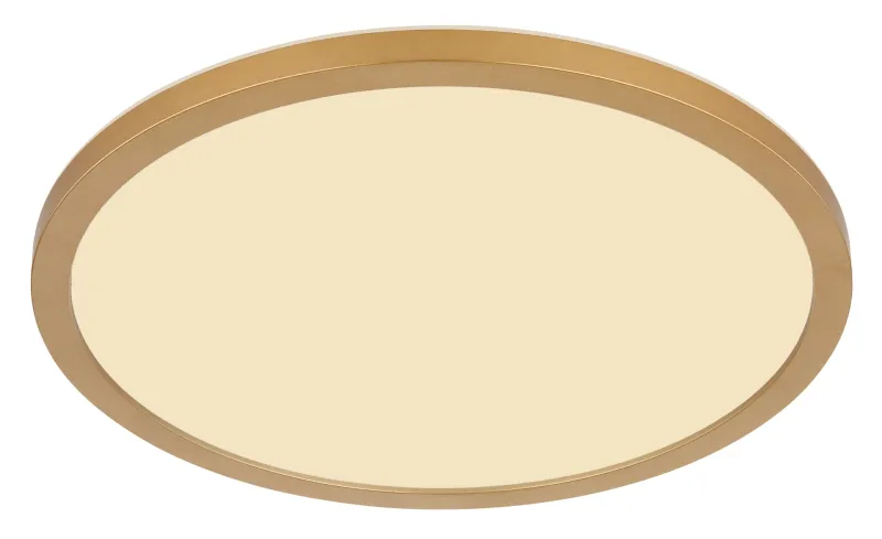 Sapana Ø30 Messing badezimmerlampe Von Globo Lighting - Lampan &auml;r tillverkad av matt m&auml;ssingsf&auml;rgad och vit plast, vilket ger ett mjukt och bl&auml;ndfritt ljus.