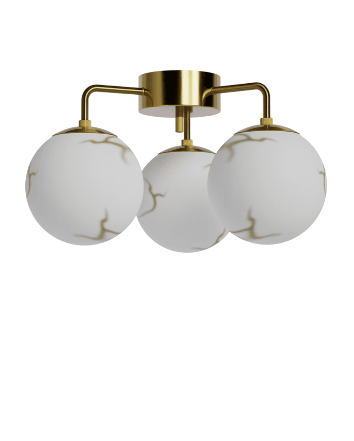 Bellagio Ø50 Messing deckenleuchte Von By Rydéns - Bellagio ist eine einfach zu platzierende Leuchte, die sowohl im Flur als auch im Schlafzimmer eine gute Figur macht.