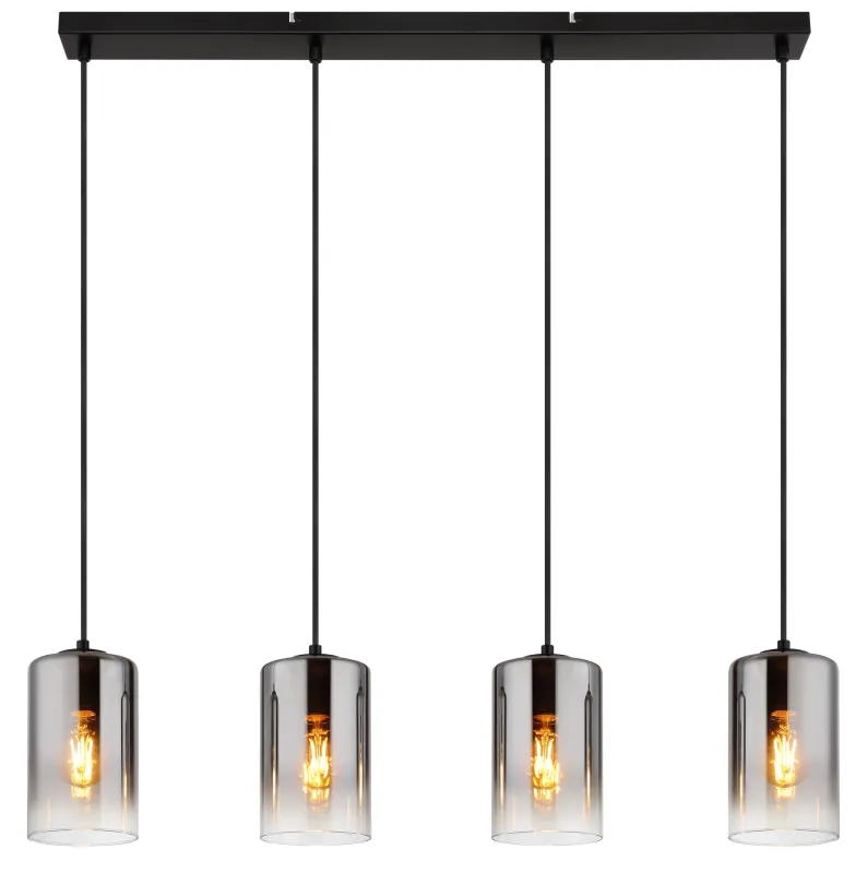 Roy 86cm Rauchfarben hängelampe Von Globo Lighting - Roy takpendel kombinerar modern design med funktionalitet och blir en elegant detalj i ditt hem.