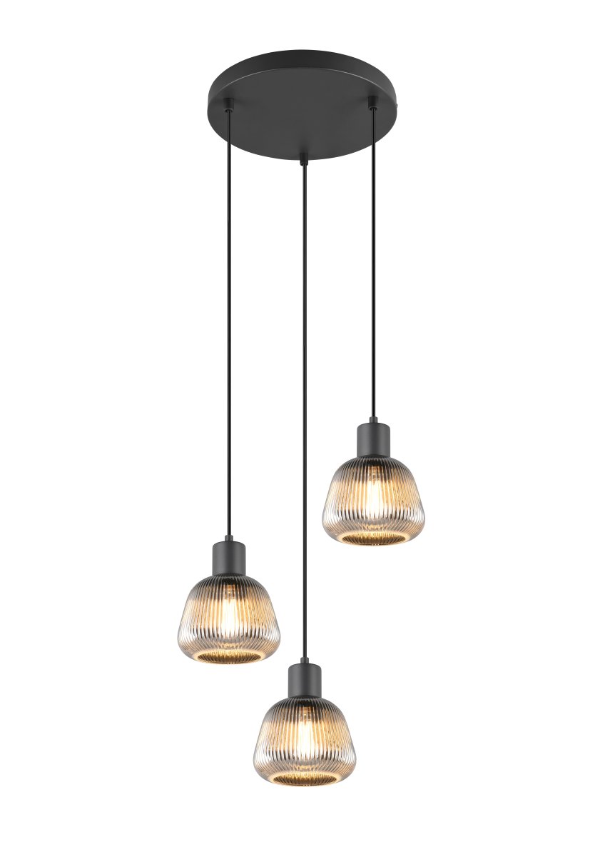 Tarifa Ø37 Rauchgrau hängelampe Von Trio Lighting - 