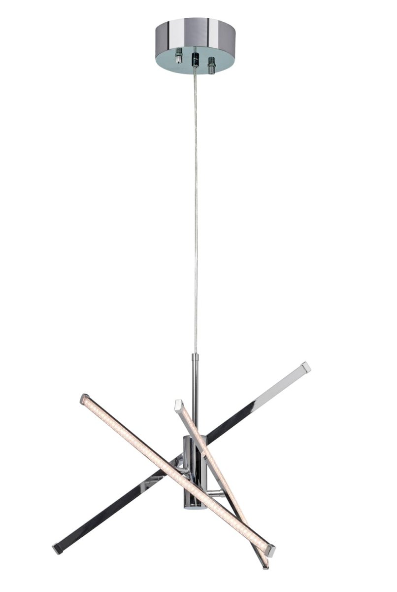 Strazza Ø62 Chrom hängelampe Von Cottex - Die Lampe verf&uuml;gt &uuml;ber einen eingebauten 3-Stufen-Dimmer (100-40-10%), mit dem Sie die Helligkeit je nach Bedarf &uuml;ber Ihren normalen Wandschalter regeln k&ouml;nnen (nicht mit einem externen Dimmer kombinierbar).