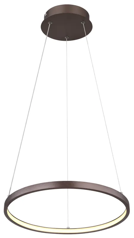Ralph Ø38 Braun hängelampe Von Globo Lighting - Med en diameter p&aring; 38,5 cm och en h&ouml;jd p&aring; 120 cm blir den en stilfull blickf&aring;ngare.