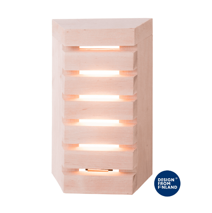 Saunaled V Holz Von Airam - Die Leuchte ist dimmbar, sodass Sie die Lichtmenge je nach Situation anpassen k&ouml;nnen.