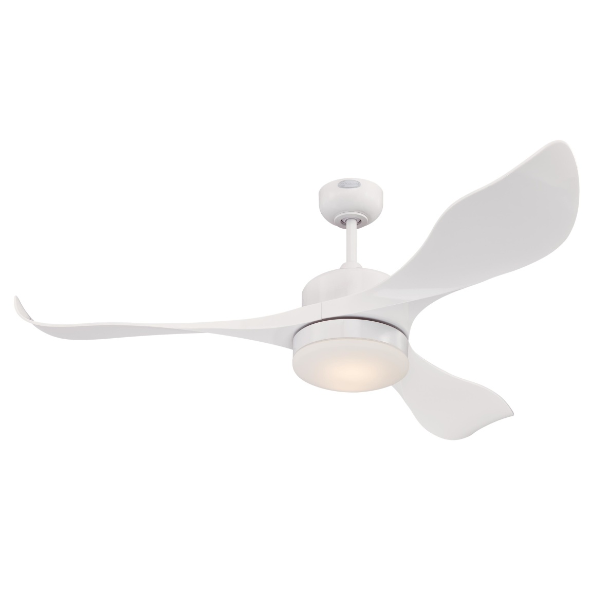 Pierre Ø132 Weiß Von Westinghouse - Der Deckenventilator Pierre mit dimmbarer LED-Lichtquelle und weißem Finish ist eine moderne und elegante Lösung für Schlafzimmer und Wohnzimmer.