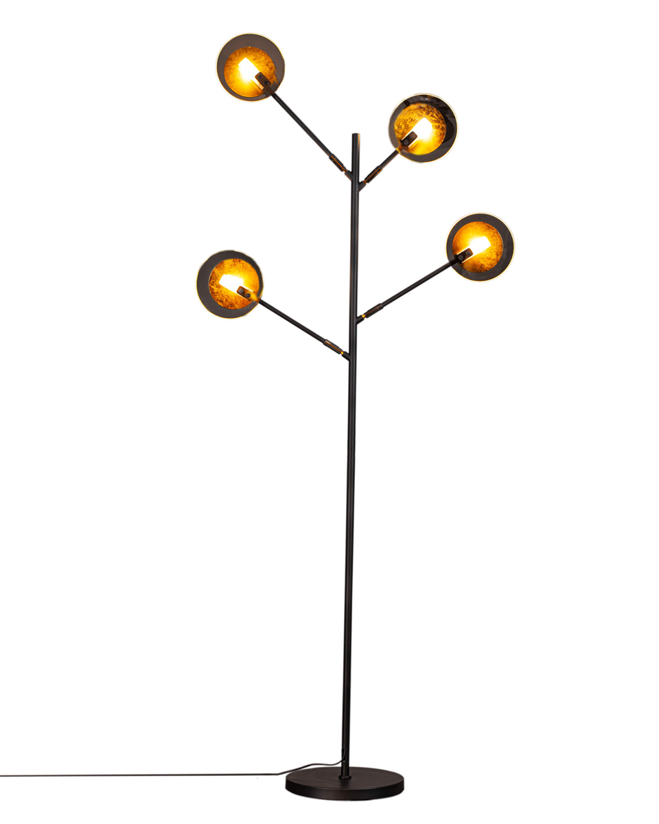 Turno Schwarz stehlampe Von By Rydéns - Da die Stehleuchte Turno keine R&uuml;ckseite hat, k&ouml;nnen Sie w&auml;hlen, ob die in einer R&ouml;hre aus Milchglas untergebrachten Lichtquellen im Mittelpunkt stehen oder ob Sie sie lieber versteckt und auf der R&uuml;ckseite haben m&ouml;chten.