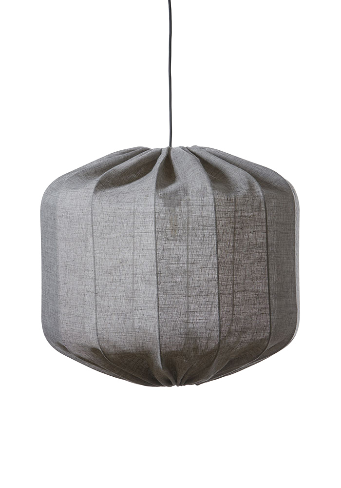 Dester Lampenschirm Ohne Aufhängung Ø58 Braun hängelampe Von Alde & Lind - Der Leinenstoff verleiht dem Dester Lampenschirm einen edlen und eleganten Ausdruck.