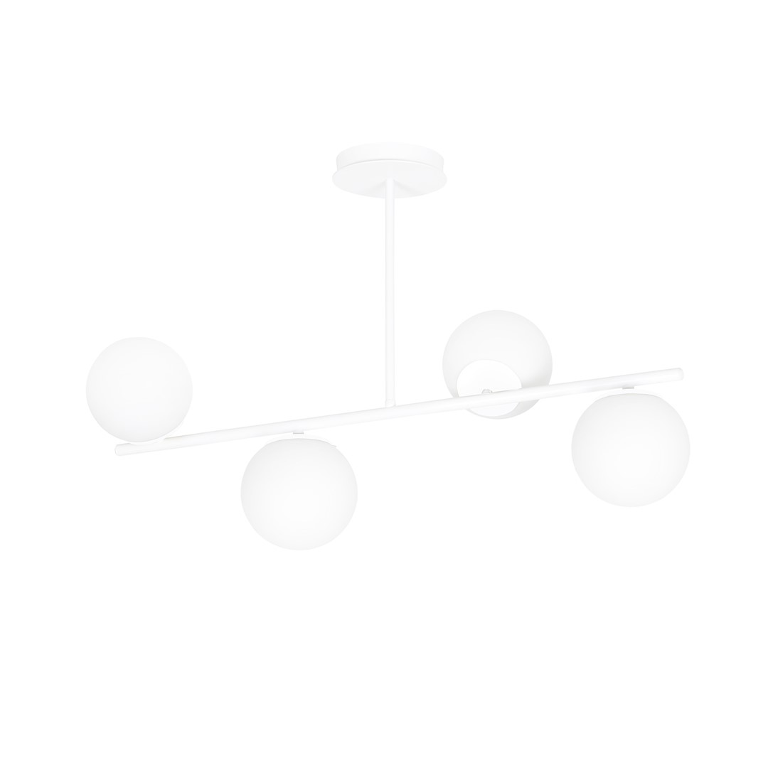Bior 80cm Weiß deckenleuchte Von Emibig Lighting - Die stilvolle Deckenleuchte Bior besticht durch ihr minimalistisches Design und fügt sich harmonisch in die meisten Wohnräume ein.