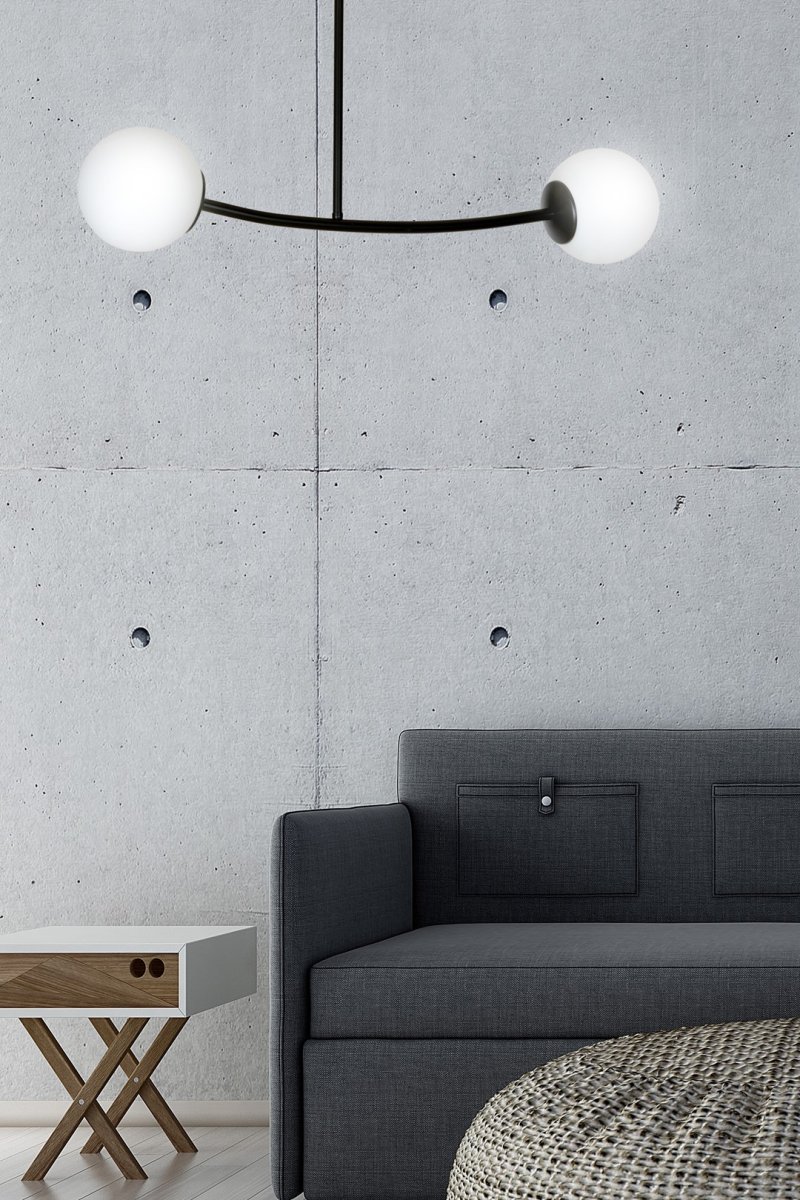 Halldor 80cm Schwarz deckenleuchte Von Emibig Lighting - Das minimalistische Design sorgt f&uuml;r eine effektive Beleuchtung auch in gr&ouml;&szlig;eren R&auml;umen und f&uuml;gt sich problemlos in die meisten Wohnumgebungen ein.