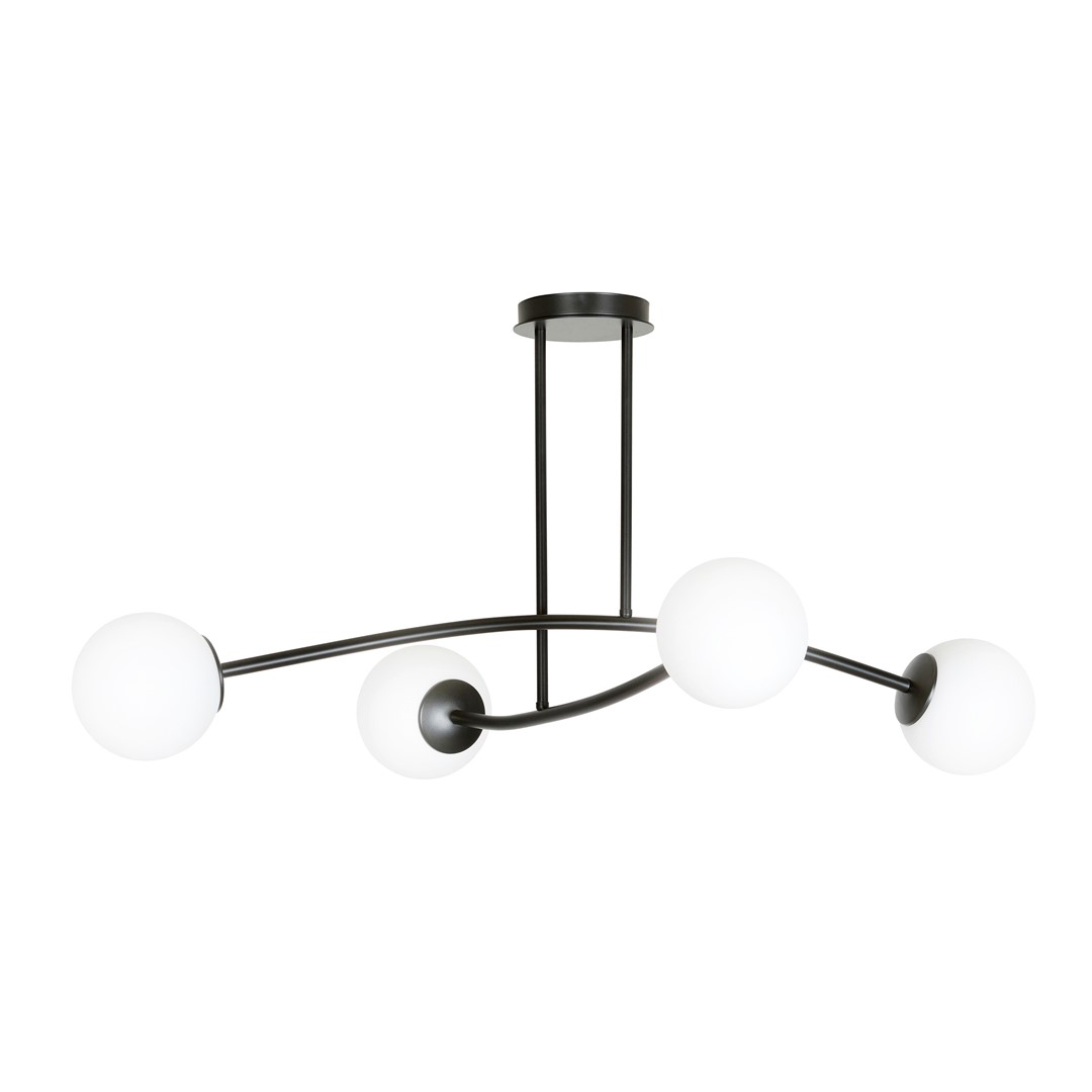 Halldor 108cm Schwarz hängelampe Von Emibig Lighting - Das minimalistische Design sorgt f&uuml;r eine effektive Beleuchtung auch in gr&ouml;&szlig;eren R&auml;umen und f&uuml;gt sich problemlos in die meisten Wohnumgebungen ein.