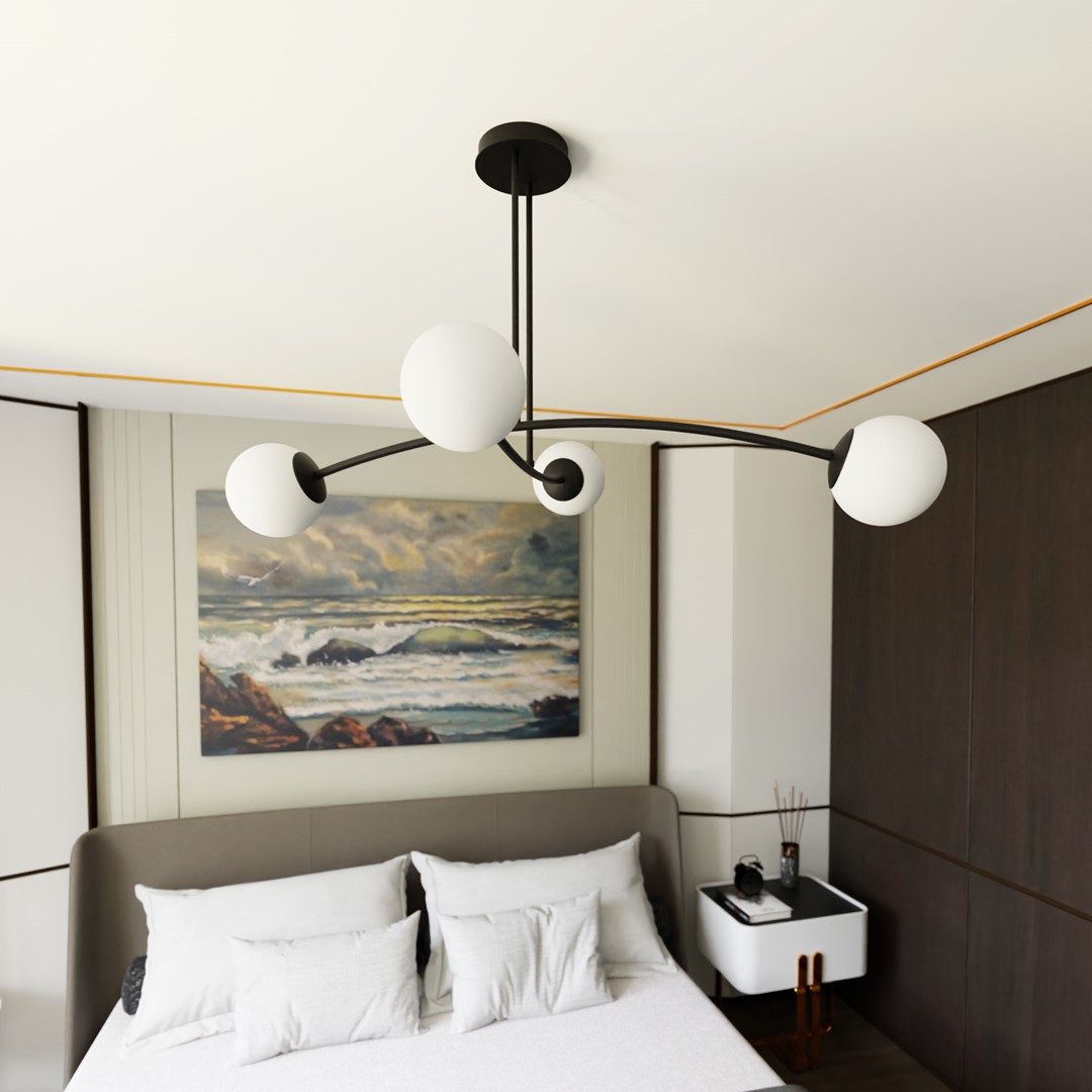 Halldor 108cm Schwarz hängelampe Von Emibig Lighting - Das minimalistische Design sorgt f&uuml;r eine effektive Beleuchtung auch in gr&ouml;&szlig;eren R&auml;umen und f&uuml;gt sich problemlos in die meisten Wohnumgebungen ein.
