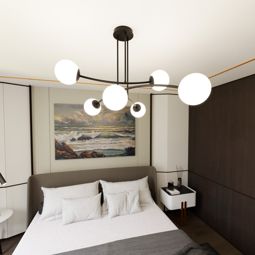 Halldor Ø108 Schwarz hängelampe Von Emibig Lighting - Das minimalistische Design sorgt f&uuml;r eine effektive Beleuchtung auch in gr&ouml;&szlig;eren R&auml;umen und f&uuml;gt sich problemlos in die meisten Wohnumgebungen ein.