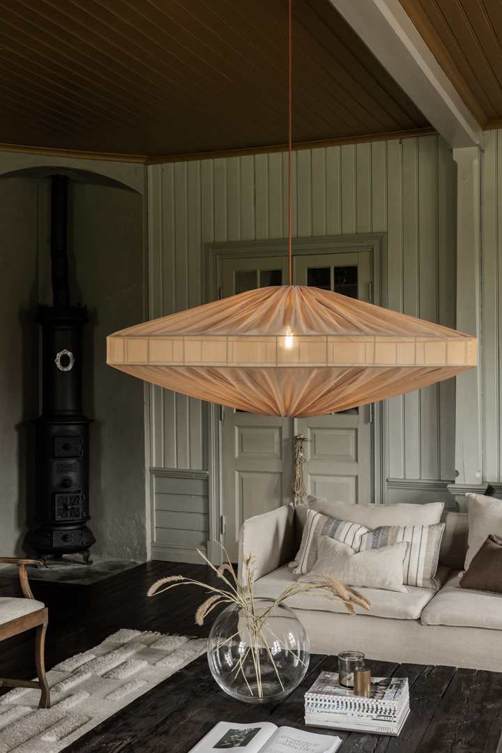 Alba Lampenschirm Ohne Aufhängung Ø115 Orange hängelampe Von Alde & Lind - Platzieren Sie sie im Wohnzimmer, Flur oder Schlafzimmer.