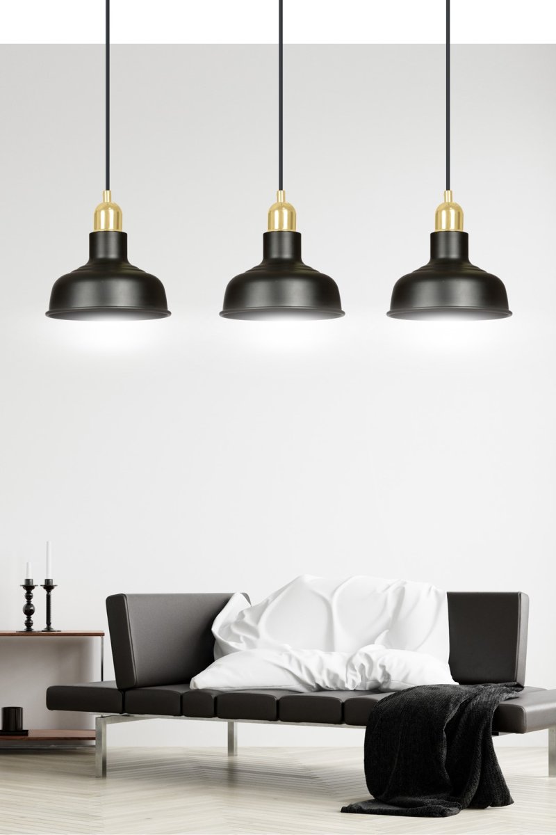 Ibor 72cm Schwarz hängelampe Von Emibig Lighting - Die Lampe Ibor ist eine moderne Serie mit einfacher Form und stilvollem Design.