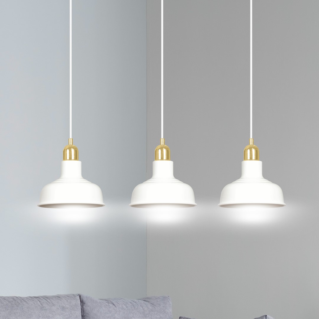 Ibor 72cm Weiß hängelampe Von Emibig Lighting - Die Lampe Ibor ist eine moderne Serie mit einfacher Form und stilvollem Design.