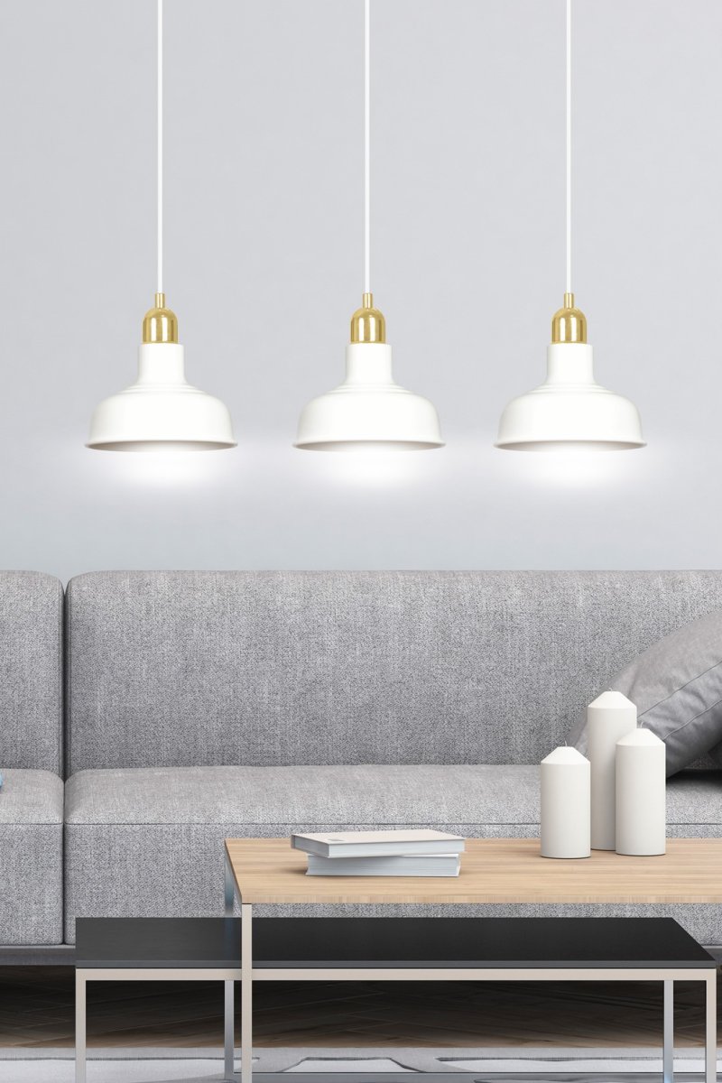 Ibor 72cm Weiß hängelampe Von Emibig Lighting - Die Lampe Ibor ist eine moderne Serie mit einfacher Form und stilvollem Design.