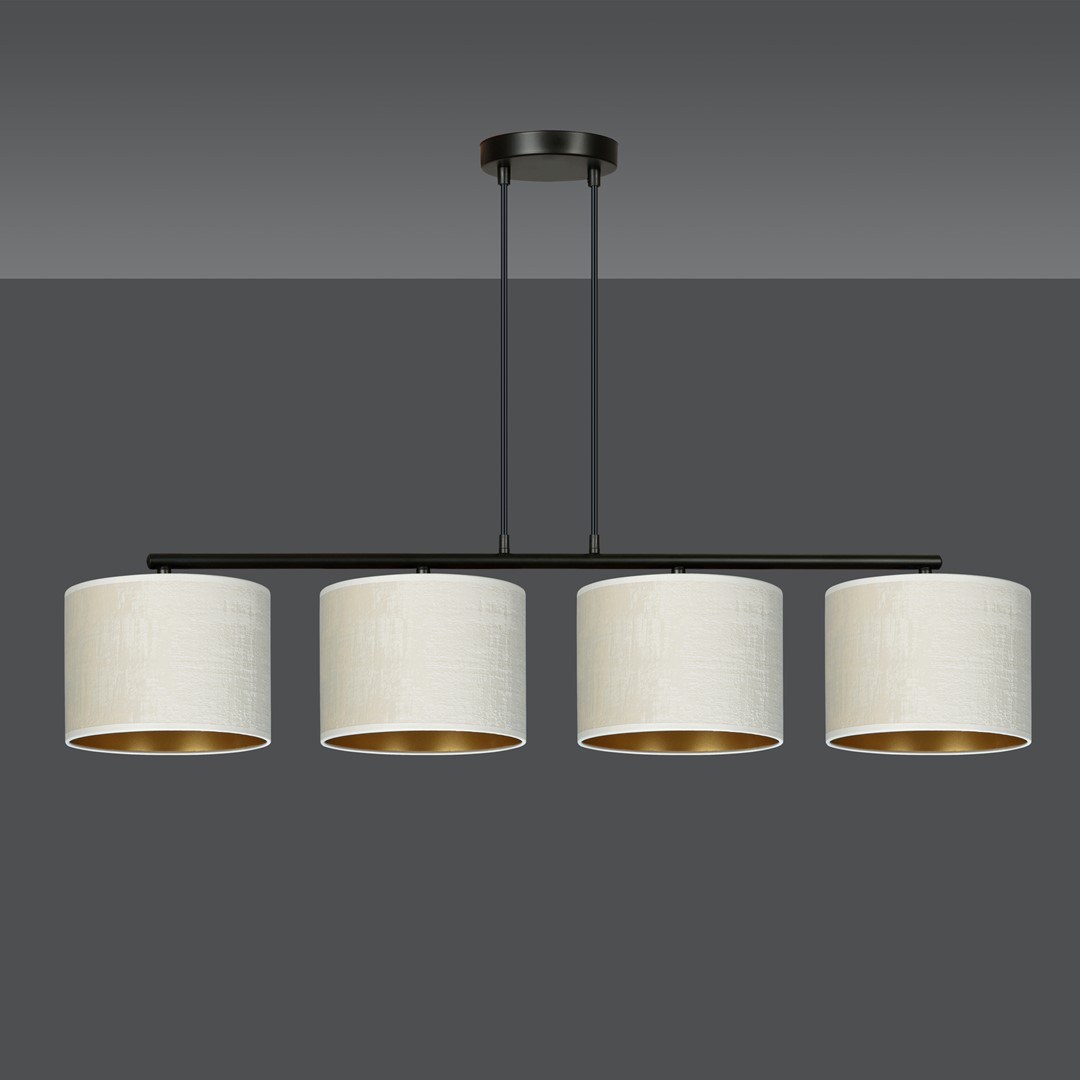 Hilde 100cm Beige hängelampe Von Emibig Lighting - Die einfache Konstruktion und das elegante Farbschema machen Hilde zu einer vielseitigen Wahl, die sich in viele verschiedene R&auml;ume und Stile einf&uuml;gt.