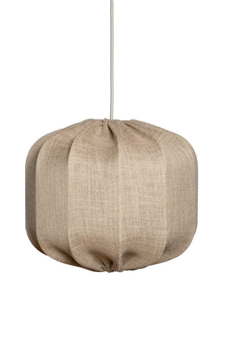 Dester Lampenschirm Ohne Aufhängung Ø38 Beige hängelampe Von Alde & Lind - Der Leinenstoff verleiht dem Dester Lampenschirm einen edlen und eleganten Ausdruck.