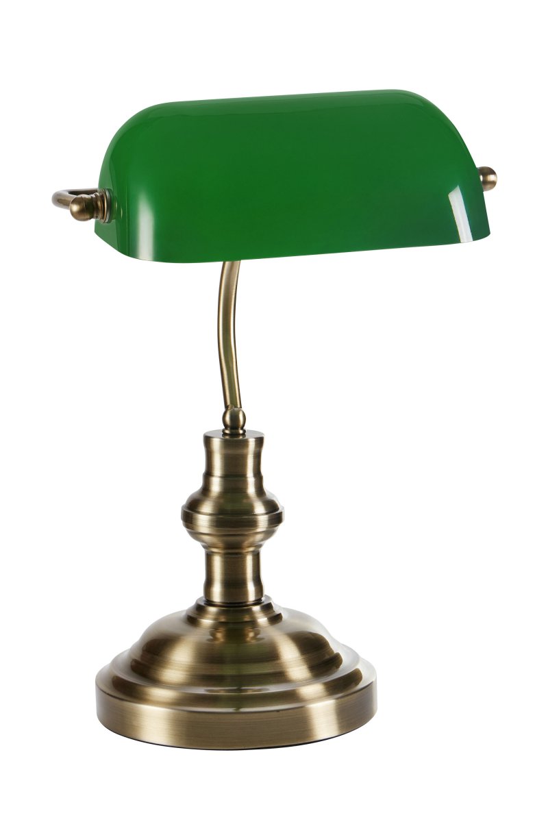 Bankers 42cm Antikes Messing schreibtischlampe Von Markslöjd - Die Schreibtischlampe Bankers sieht aus, als k&auml;me sie aus einer klassischen Bibliothek und macht sich beispielsweise in einem Arbeitszimmer gro&szlig;artig.
