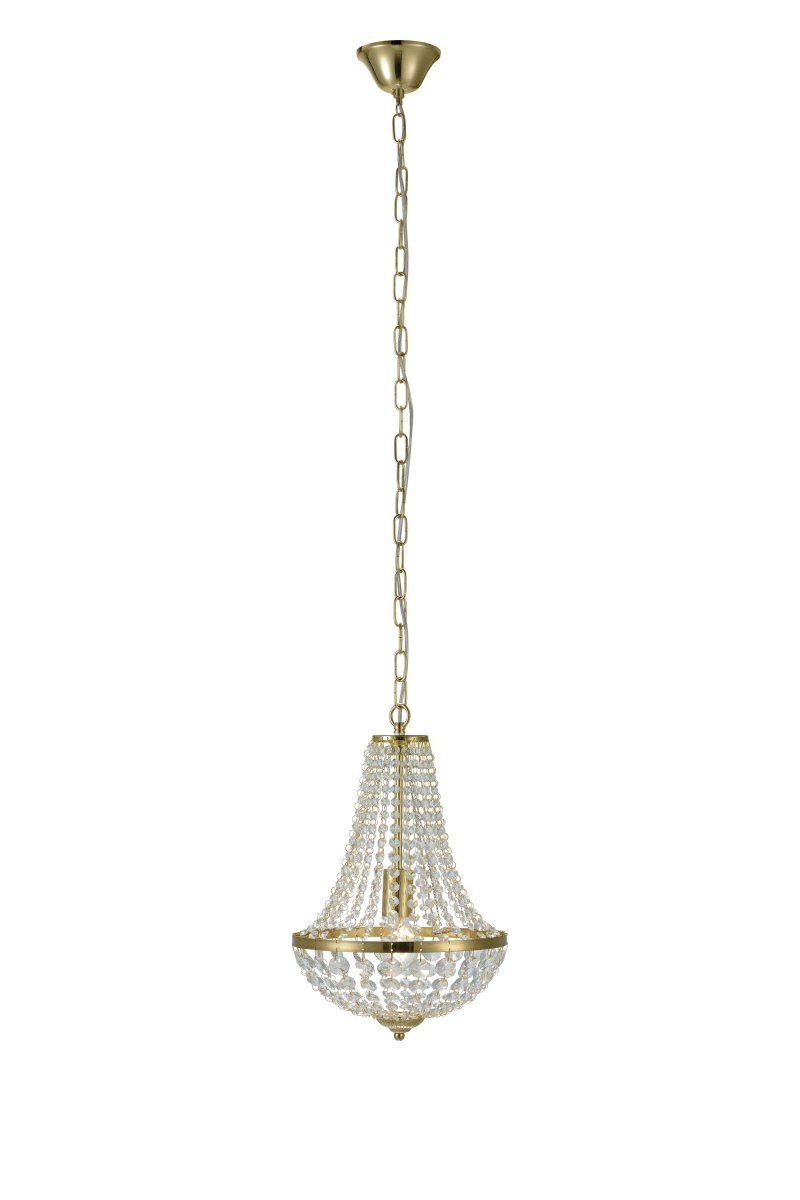 Gränsö Ø30 Messing kristall Von Markslöjd - Dieser elegante Kronleuchter hat ein zeitloses Design und ist mit klaren Prismen ausgestattet, die das Licht wunderschön streuen und so ein luxuriöses Gefühl über dem Esstisch oder im Wohnzimmer erzeugen.