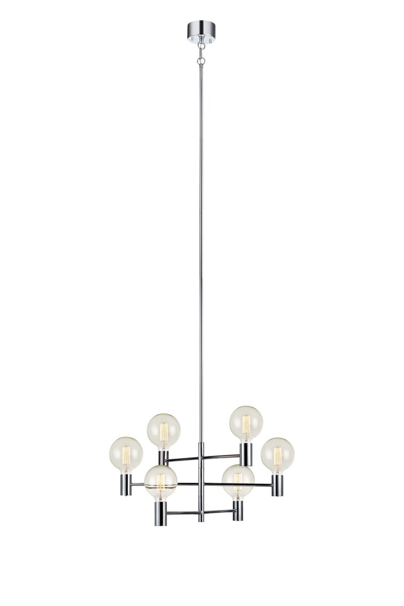 Capital Ø62 Chrom hängelampe Von Markslöjd - Schaffen Sie eine trendige Atmosph&auml;re und verleihen Sie Ihrem Zuhause ein anspruchsvolles Flair mit dieser exklusiven Deckenleuchte!