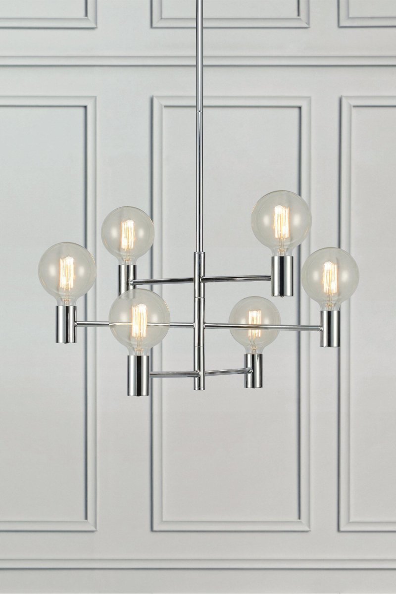 Capital Ø62 Chrom hängelampe Von Markslöjd - Schaffen Sie eine trendige Atmosph&auml;re und verleihen Sie Ihrem Zuhause ein anspruchsvolles Flair mit dieser exklusiven Deckenleuchte!