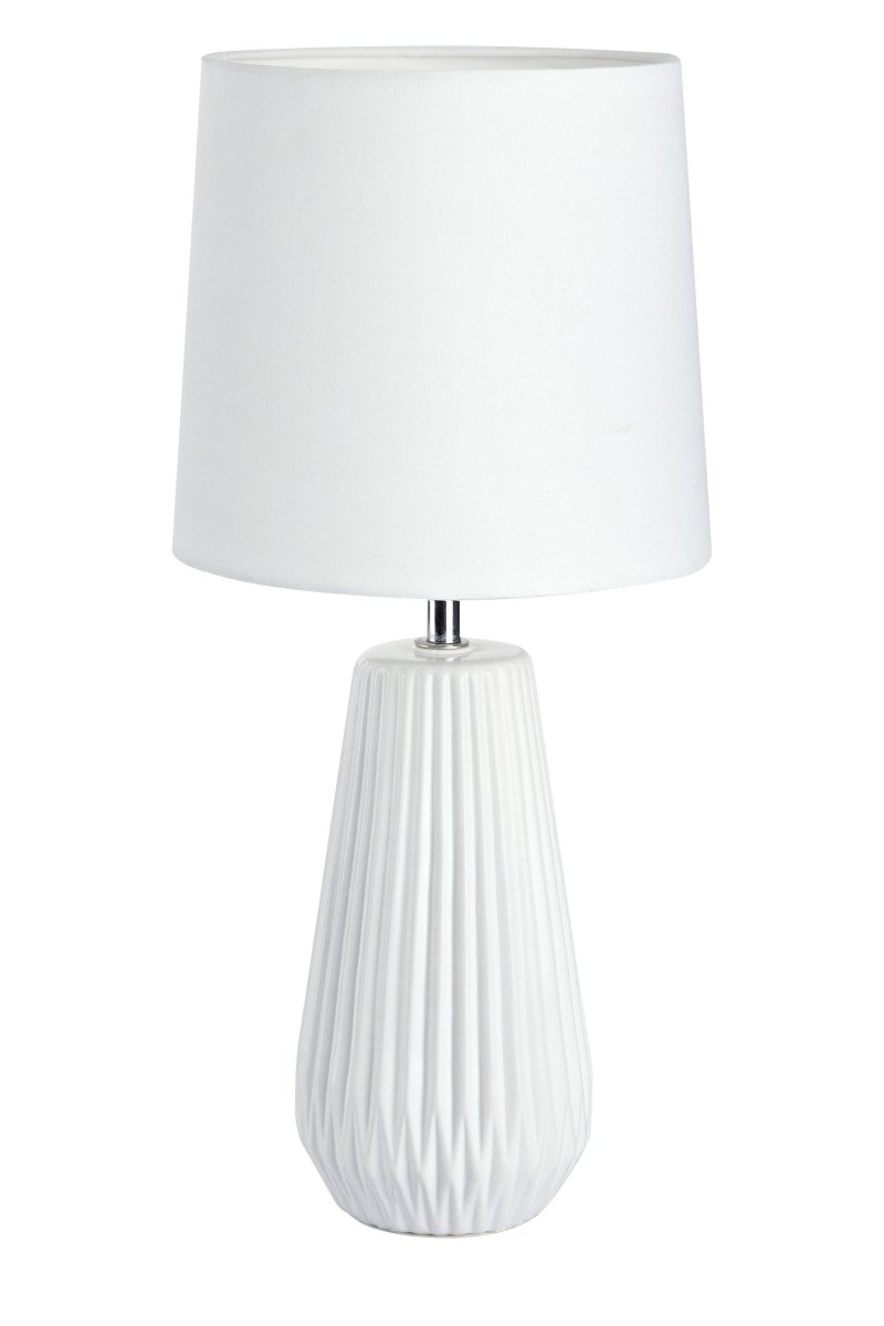 Zoombild von Nicci 40cm Weiß tischlampe Von Markslöjd - Durch die minimalistische Form l&auml;sst sich die Lampe vielseitig einsetzen und leicht sowohl im Wohnzimmer als auch im Schlafzimmer platzieren.